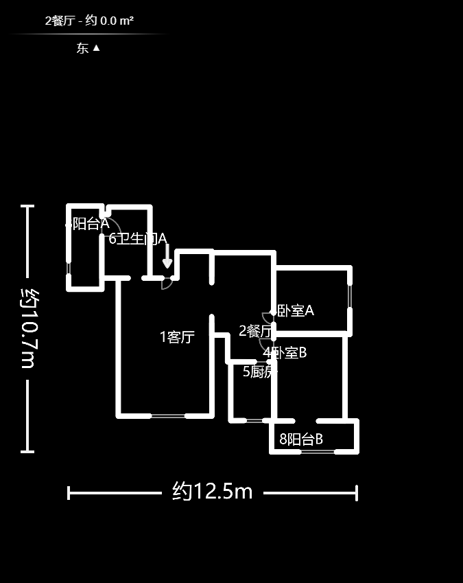 月湖兰庭  2室1厅1卫    2400.0元/月室内图1