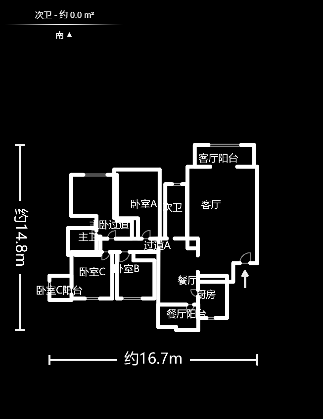 八方小区D区  4室2厅2卫   416.00万户型图