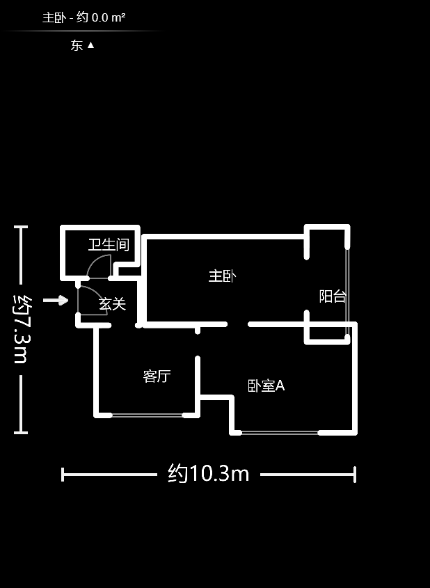 长房时代城  2室1厅1卫    69.92万户型图