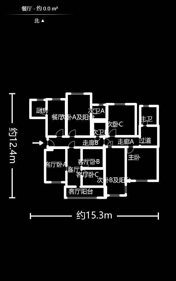 天城湖光山色  4室2廳2衛(wèi)    140.0萬戶型圖