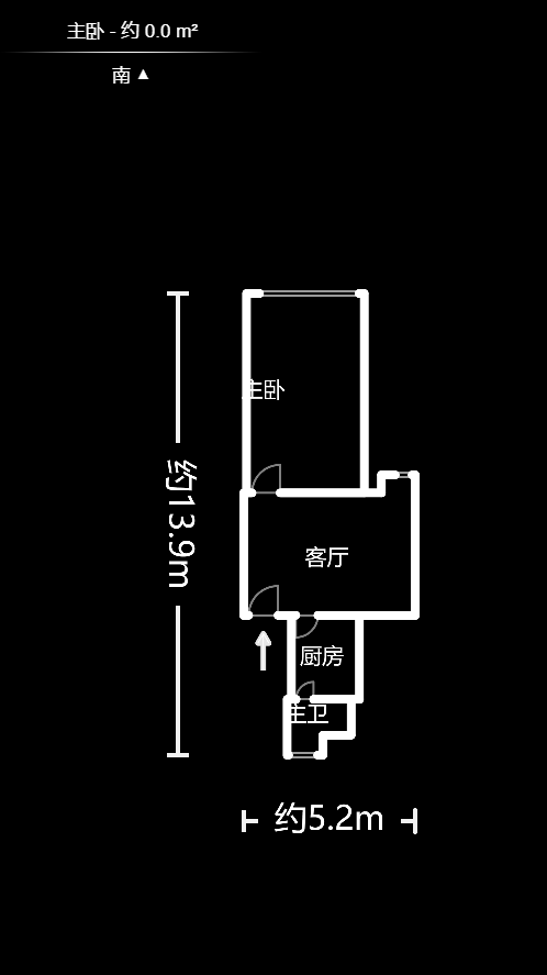 火星一片  1室1厅1卫   42.00万户型图