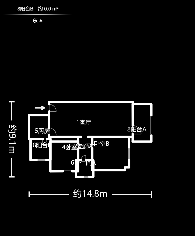 星城雅郡 3室2廳1廚1衛(wèi) 66.80萬戶型圖