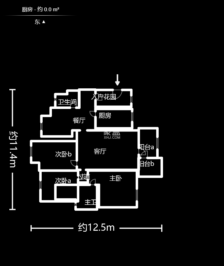 时代倾城一期  3室2厅1卫   114.70万户型图