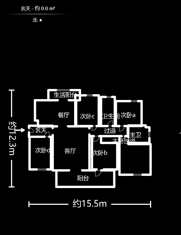 润和紫郡一期  5室2厅2卫    145.0万户型图