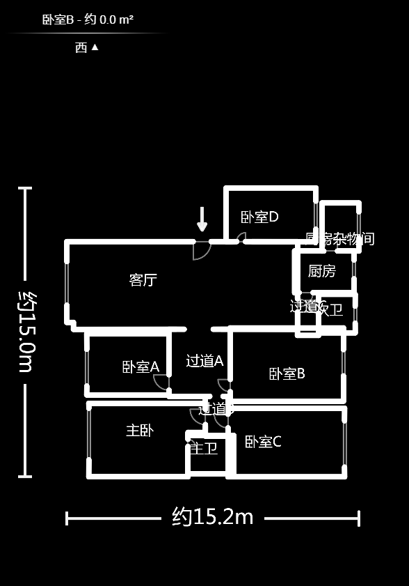 麓谷沐春园  5室2厅1卫   125.00万户型图