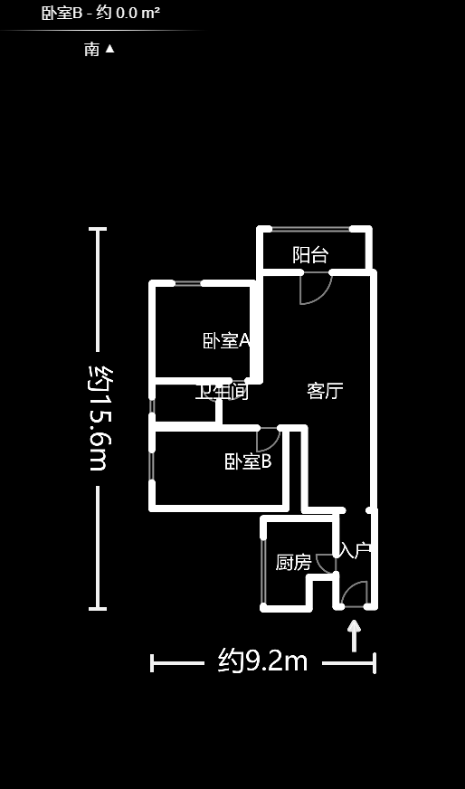 金碧文华  2室2厅1卫    75.0万户型图