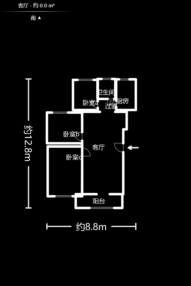 鄱阳小区  3室2厅1卫   71.00万户型图