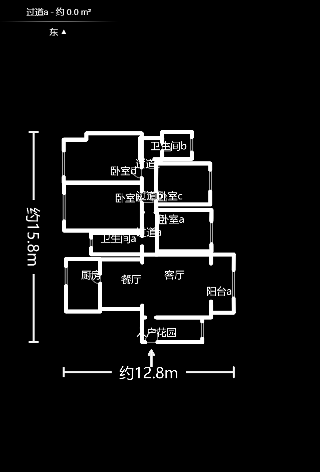 鑫天格林香山  4室2厅2卫   100.00万户型图