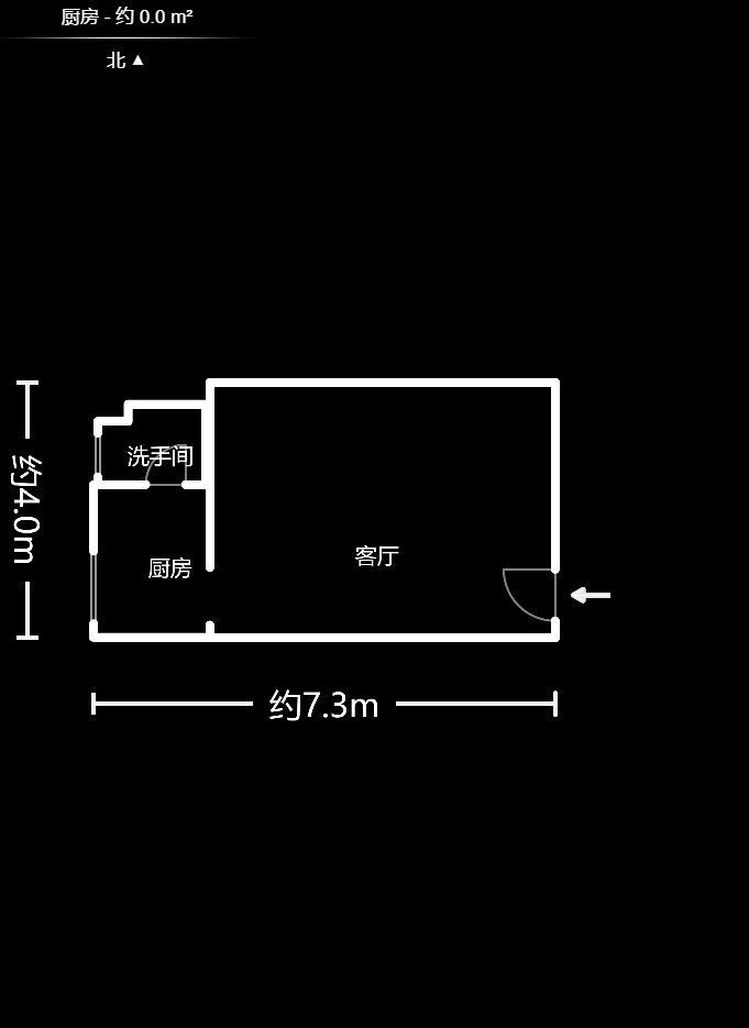 汇都公寓  1室1厅1卫    31.5万户型图