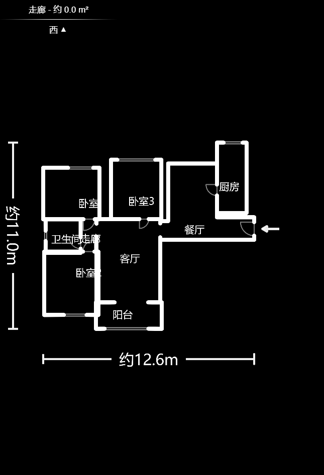 中国铁建国际城二期  3室2厅1卫    69.8万户型图