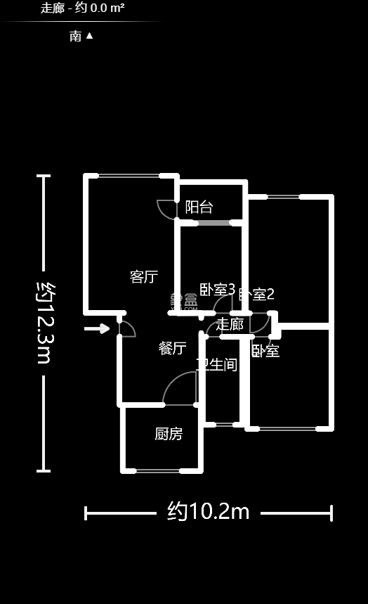 农科院宿舍丰泽小区  3室2厅1卫   57.00万户型图
