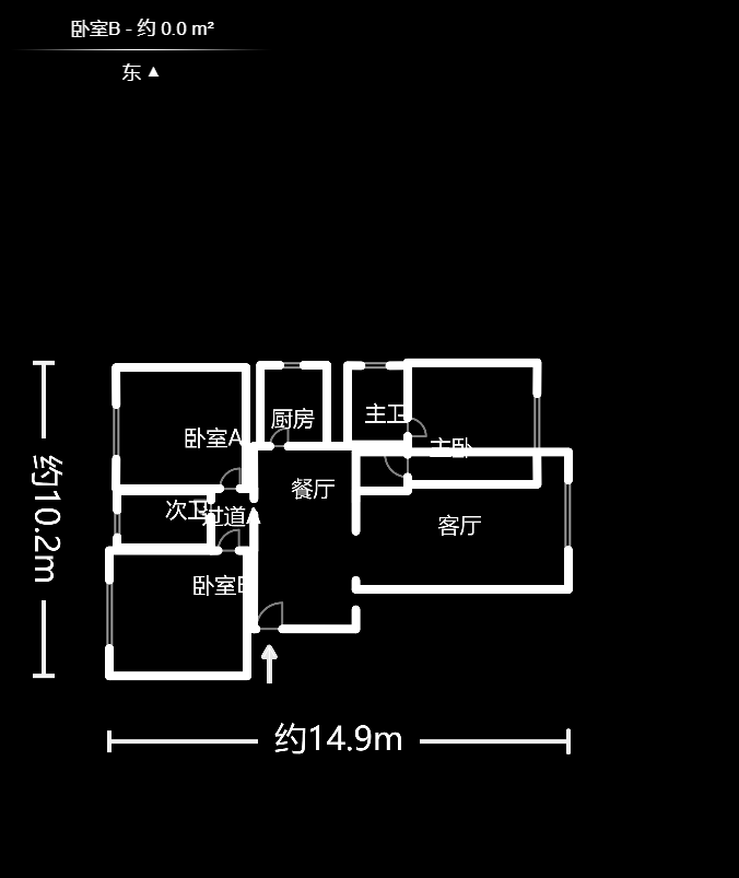 郁金香小区  3室2厅2卫   60.00万户型图