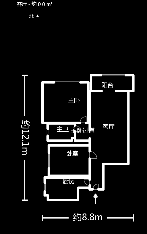 山水华景  2室2厅1卫    79.78万户型图