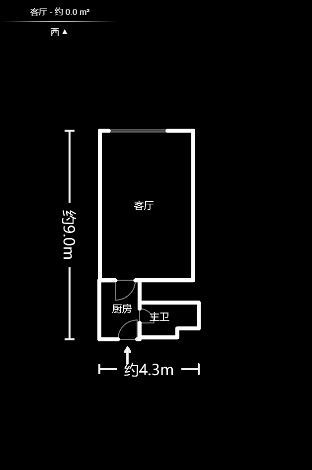 壹号公馆  1室1厅1卫    3300.0元/月室内图1