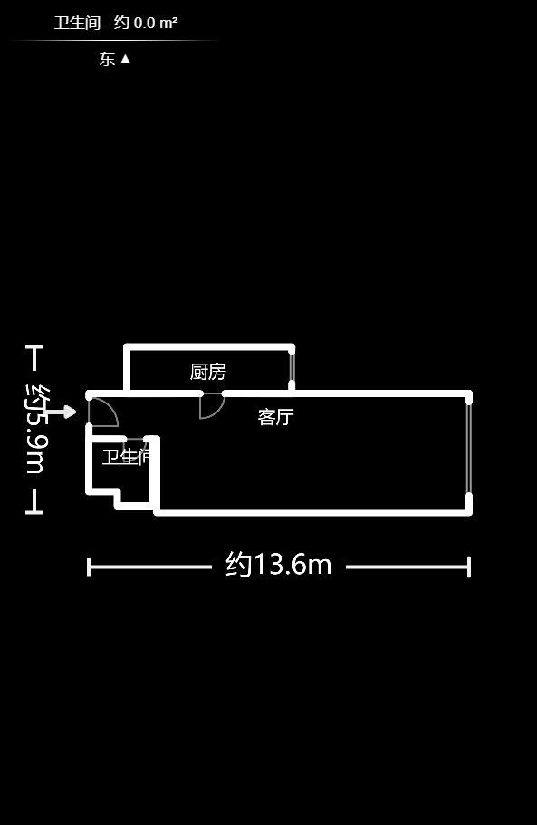 湘水和天下  1室1厅1卫    42.0万户型图