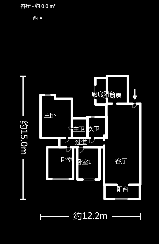 颐美园  3室2厅2卫    142.5万户型图