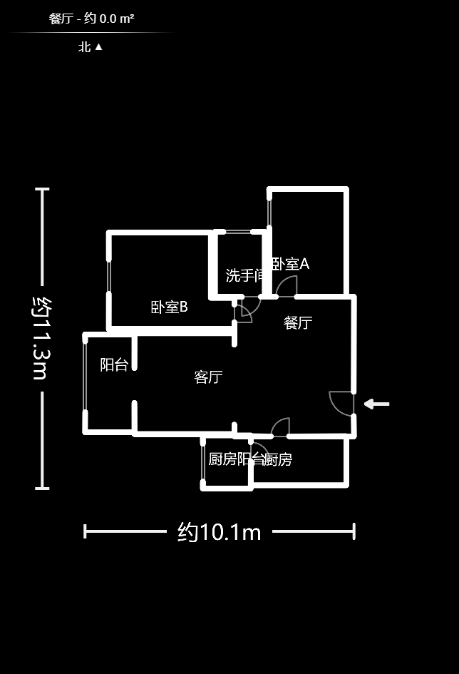 新华都万家城  2室2厅1卫   108.00万户型图