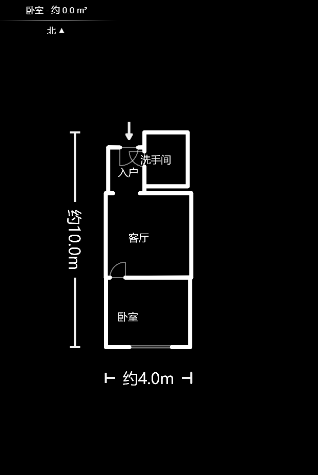 三重星都心  1室1厅1卫   43.00万户型图