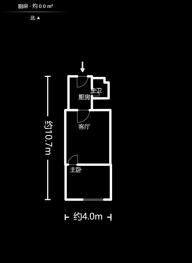 尚都花園城 1室1廳 18.00萬(wàn)戶型圖