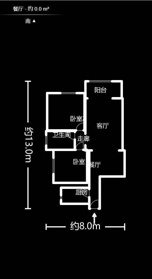 未来蜂巢  2室2厅1卫   45.00万户型图