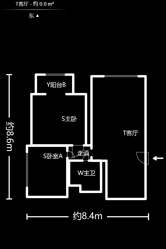 喜盈门范城  2室1厅1卫   85.60万户型图