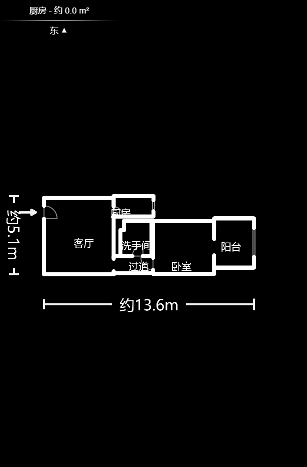 君悦紫园  1室1厅1卫   65.00万户型图