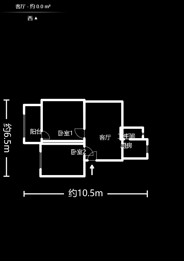 蒋家垅社区  2室1厅1卫   29.00万户型图