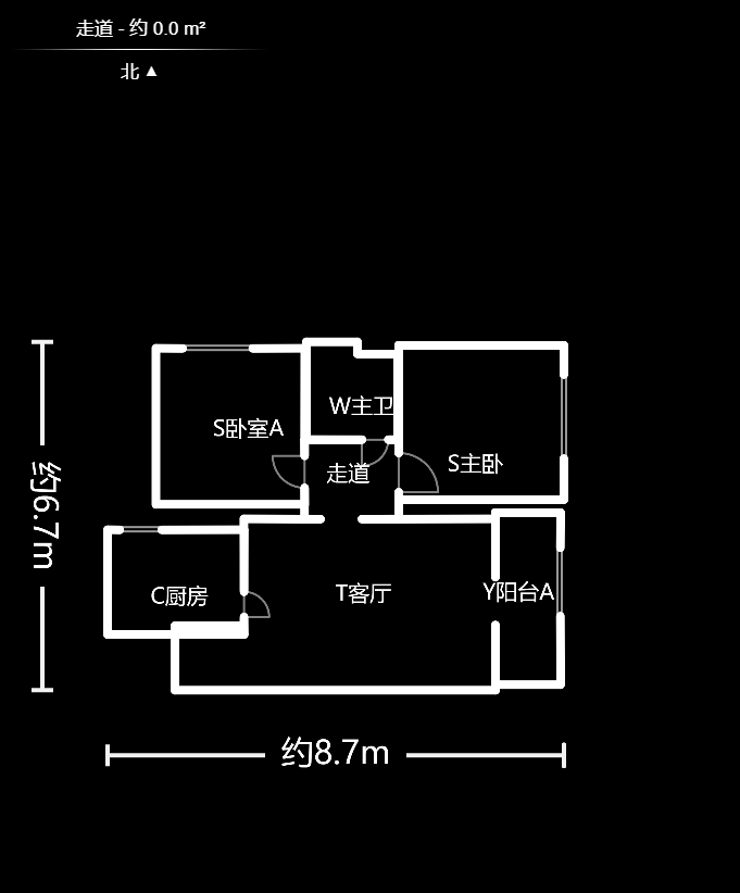 香樟兰亭（朗峰苑）  2室2厅1卫   55.00万户型图