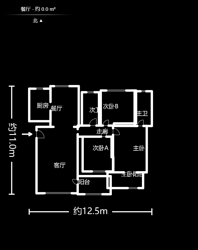 麗江翠園  3室2廳2衛(wèi)    82.5萬戶型圖