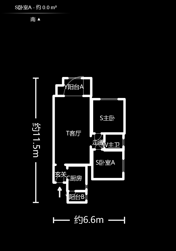 万里时代  2室1厅1卫   84.00万户型图