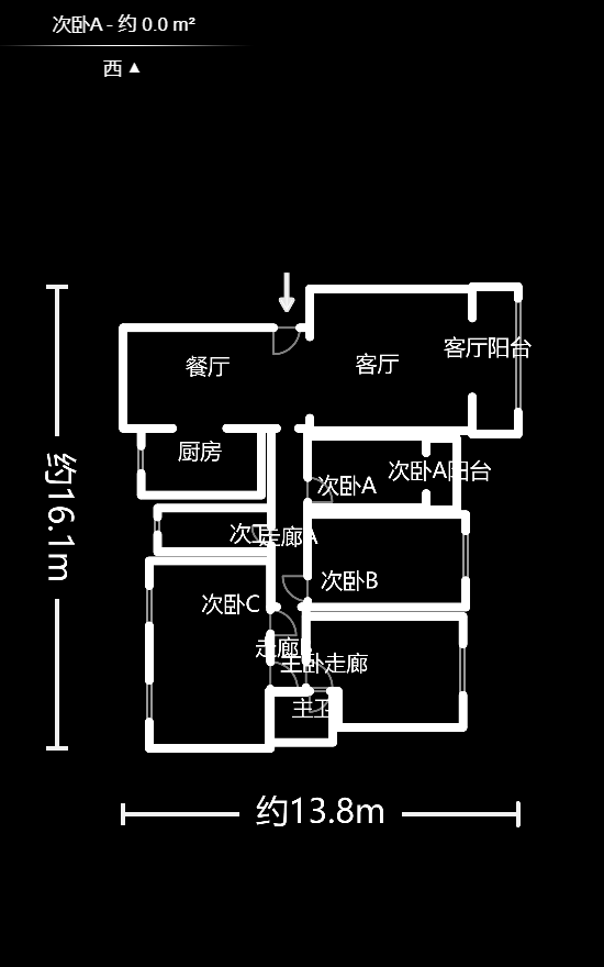 银桂苑  5室2厅1卫    180.0万户型图