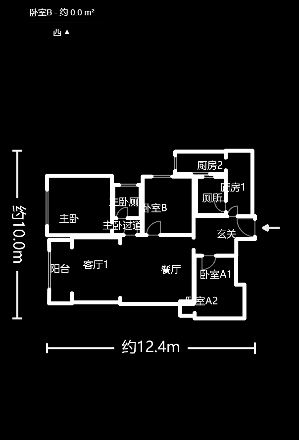 邦盛水岸御园  3室2厅2卫    92.8万户型图
