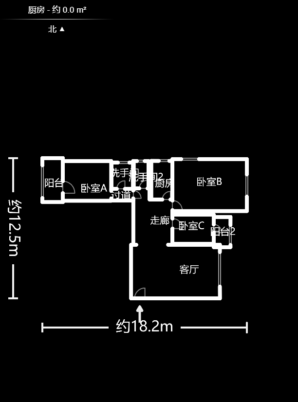 紫薇鑫园  4室2厅2卫    120.0万户型图