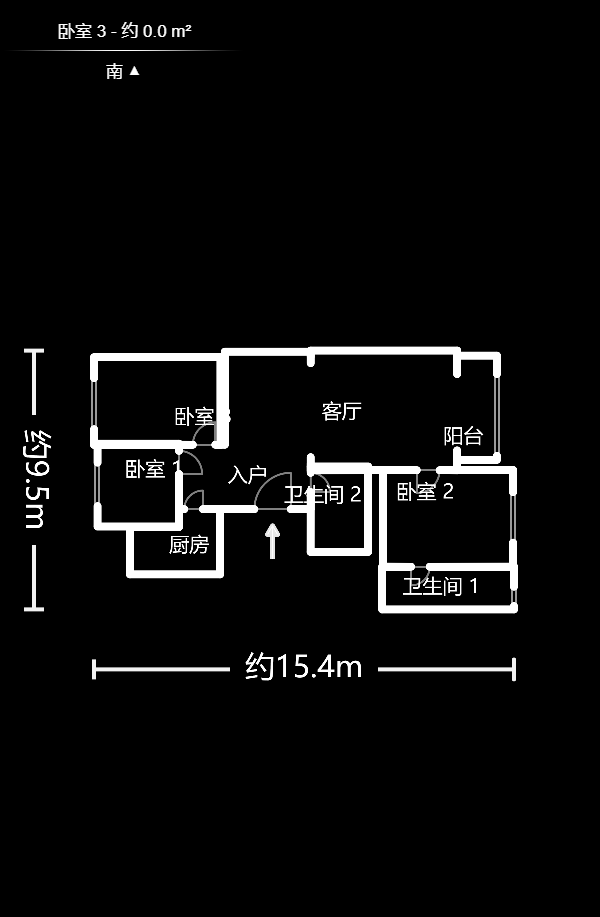 萬國城（當代滿庭春MOMA）一期  3室2廳2衛(wèi)    132.8萬戶型圖