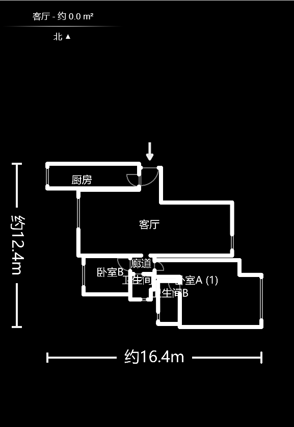 钱隆首府(福晟御园)  3室2厅2卫   160.00万户型图