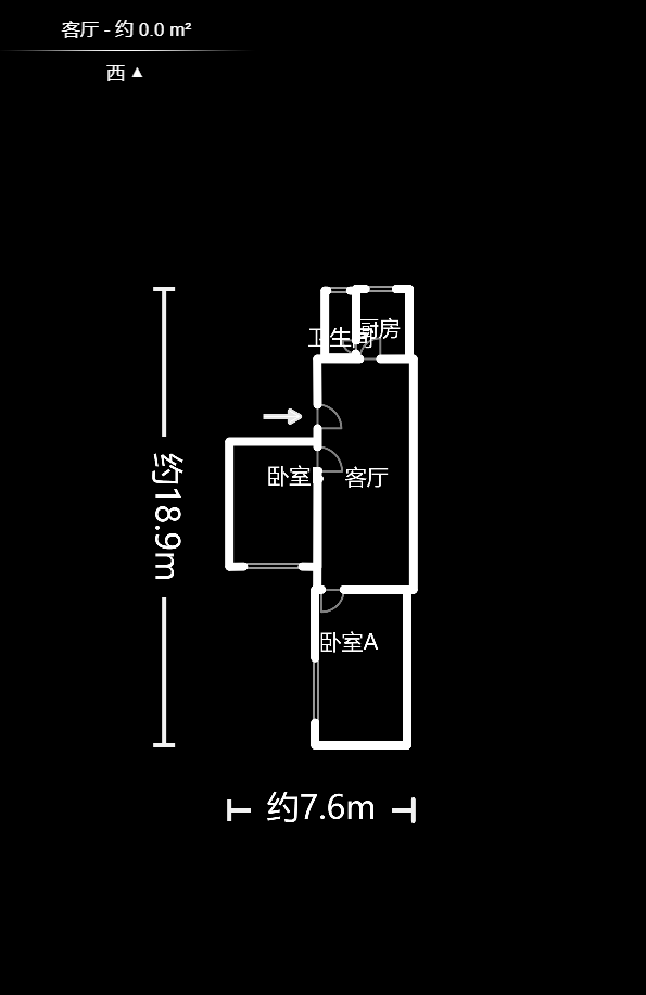南湖路308库宿舍  1室1厅1卫    45.0万户型图