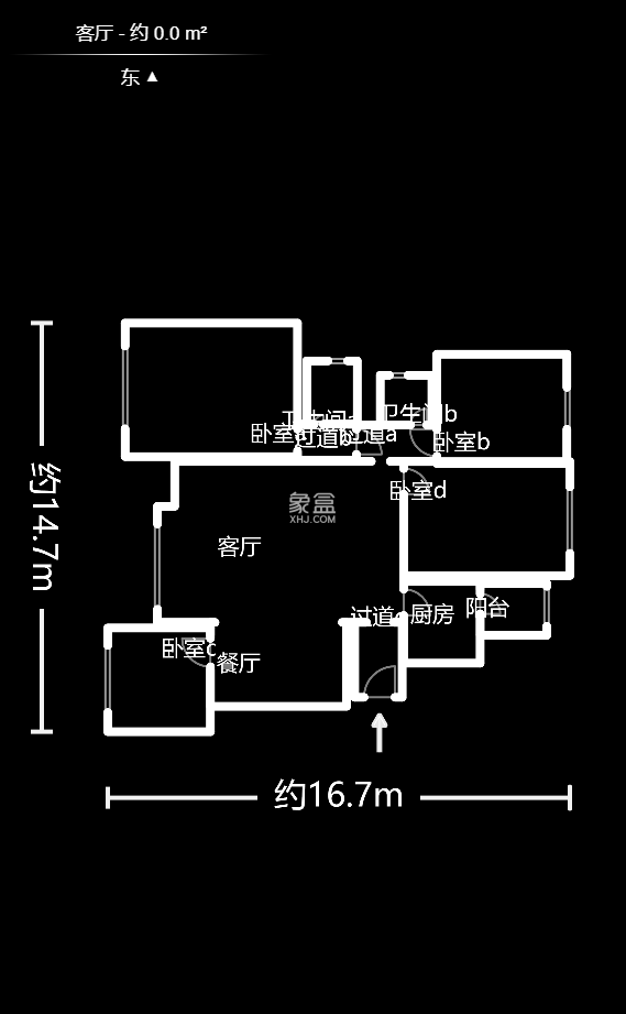 龙湾国际（紫湖香醍）  4室3厅2卫   192.00万户型图