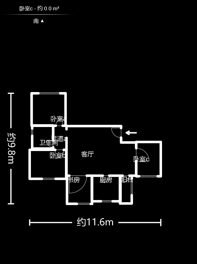 欧莱雅郡  3室2厅1卫   66.00万户型图