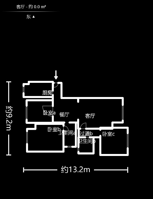 绿地新都会  3室2厅2卫    98.0万户型图