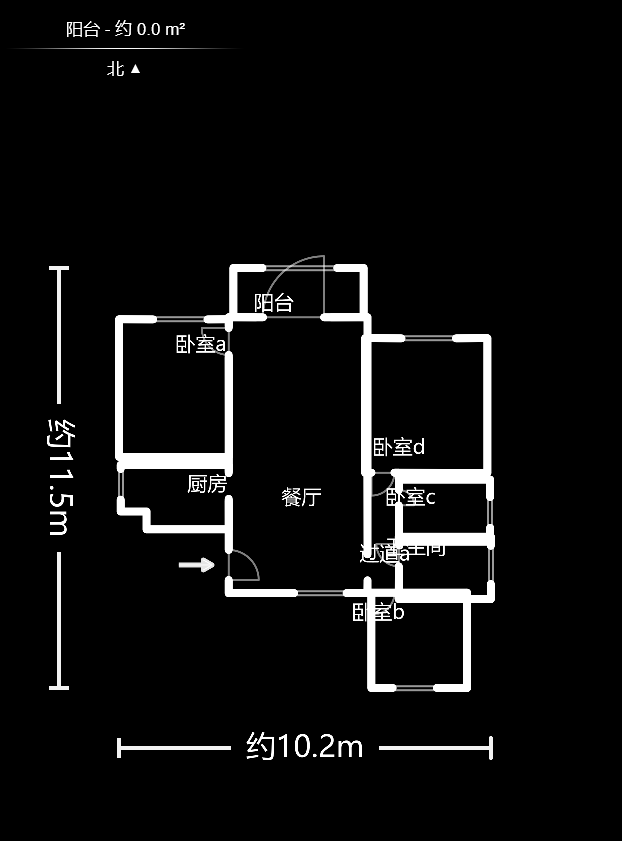 绿地新都会  3室2厅2卫    85.0万户型图