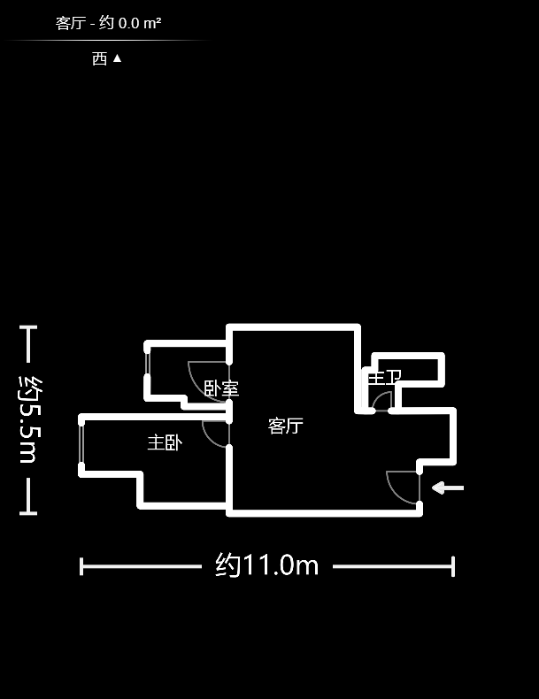 新时代广场  2室1厅1卫    60.99万户型图