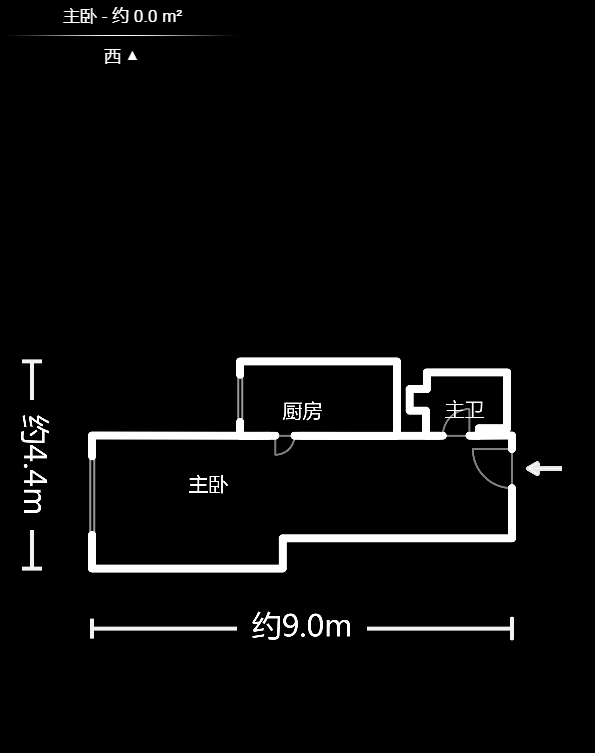 金房奧斯卡  1室1廳1衛(wèi)    28.8萬戶型圖