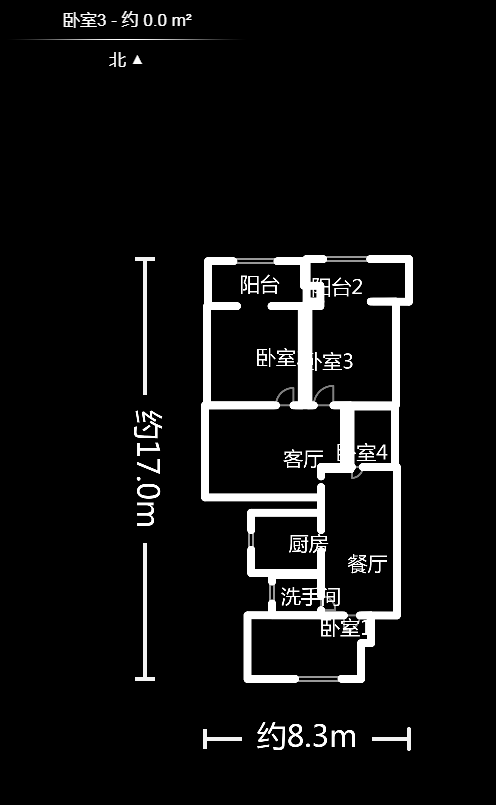 華達家園  3室2廳1衛(wèi)    92.8萬戶型圖