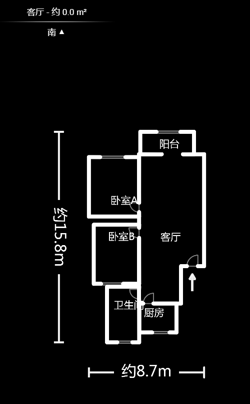 富绿新村  2室2厅1卫   55.00万户型图