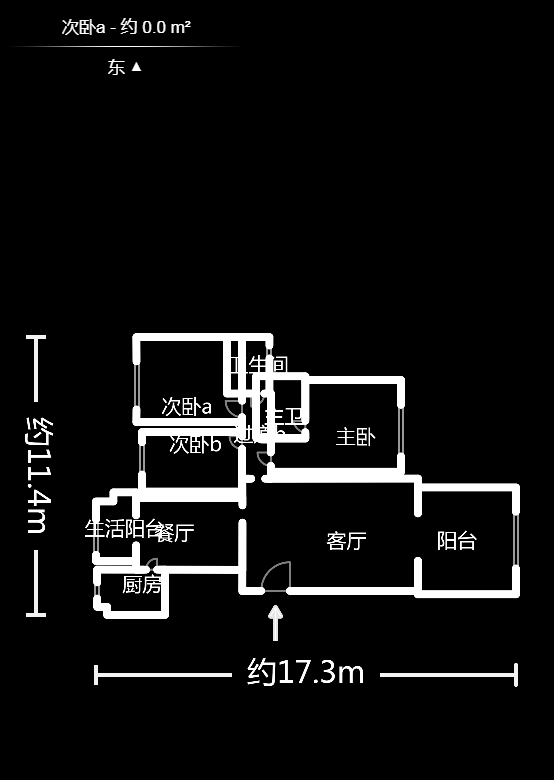長沙玫瑰園  3室2廳3衛(wèi)    129.0萬戶型圖
