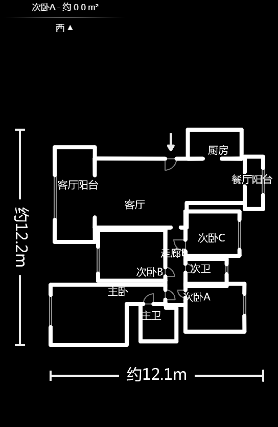 中建芙蓉嘉苑  4室2厅2卫    150.0万户型图