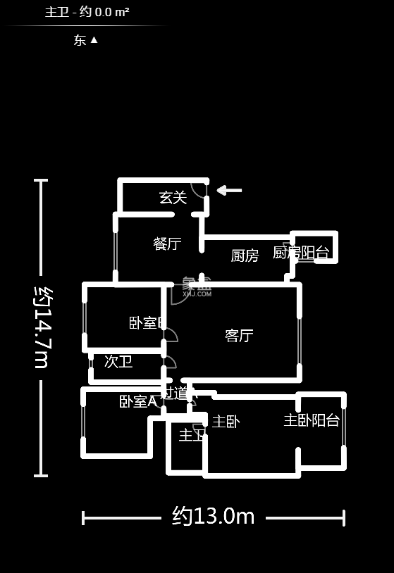 北京御园一二期（国泰嘉园）  3室2厅2卫   215.00万户型图