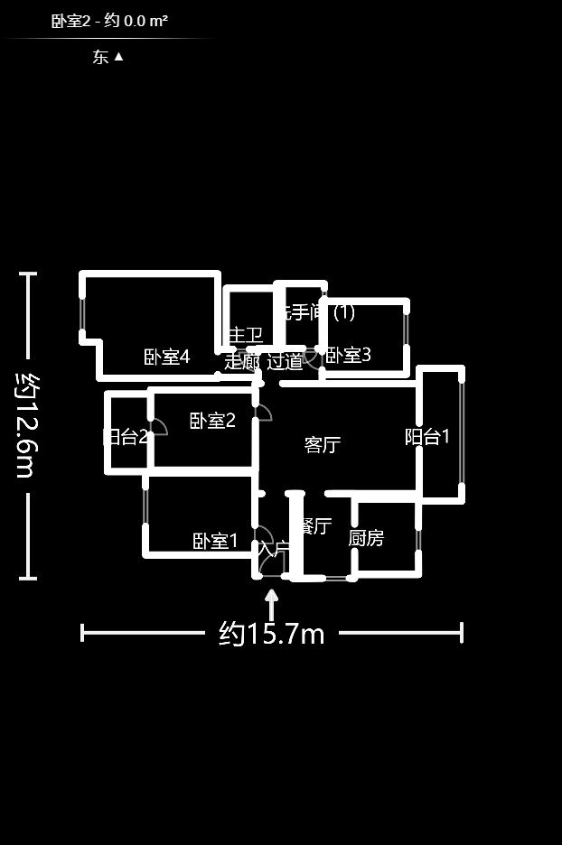 丽星景园  4室2厅2卫   216.00万户型图