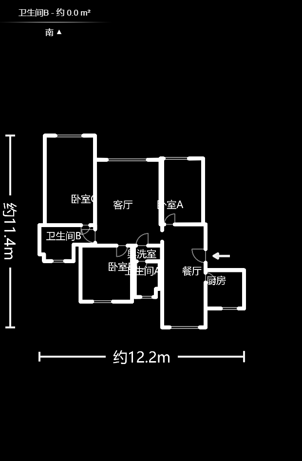 匯景豪庭  3室2廳2衛(wèi)    140.0萬(wàn)戶型圖