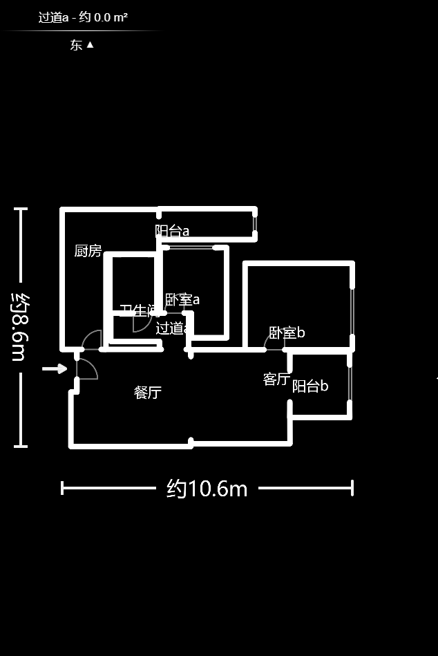 歐萊雅郡  2室1廳1衛(wèi)    77.0萬戶型圖